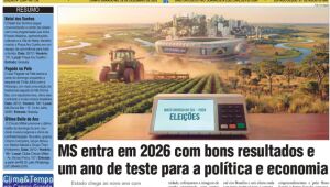 Edição traz informações de que o Estado atrai investimentos e amplia obras, porém convive com juros altos, serviços pressionados e cenário nacional instável.