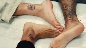 Barboza, Mateo Ponte e Montoro eternizaram a amizade com uma tatuagem em comum 