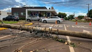 A prefeitura informou que aguarda a atuação da Energisa para a recomposição da rede elétrica