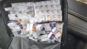 Medicamentos apreendidos com a estudante de medicina