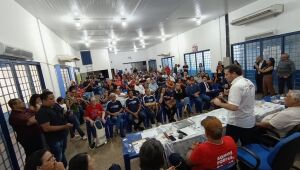 Ministro Guilherme Boulos participa de encontro no SECCG, em Campo Grande, para debater projeto que prevê o fim da escala 6x1 e a redução da jornada semanal.