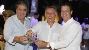 Um brinde ao sucesso para 2017, com Luis Carlos, Jorge Abdul Ahad e o Fernando Soares