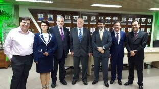 Gilberto Gomes Bruschi, Olavo de Oliveira Neto, Patrícia Cozzolino, Des. Divoncir, Cassio Scarpinella Bueno, Des. Dorival Renato Pavan e Luiz Henrique Volpe Camargo