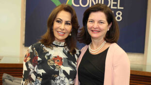 A presidente do TRE-MS, desembargadora Tânia Borges e o procuradora geral da República, Raquel Dodge
