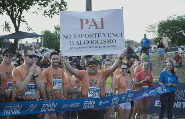 Ex-alcoólatra completa corrida e emociona com história de superação na Corrida do Pantanal