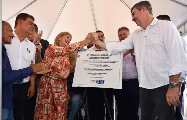 Riedel entrega obras e destaca parceria com prefeitos e parlamentares durante agenda no norte de MS