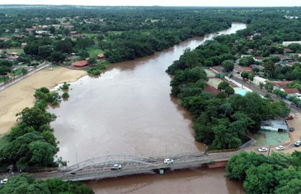 Aviso aponta risco de inundação nos rios Taquari e Aquidauana em MS