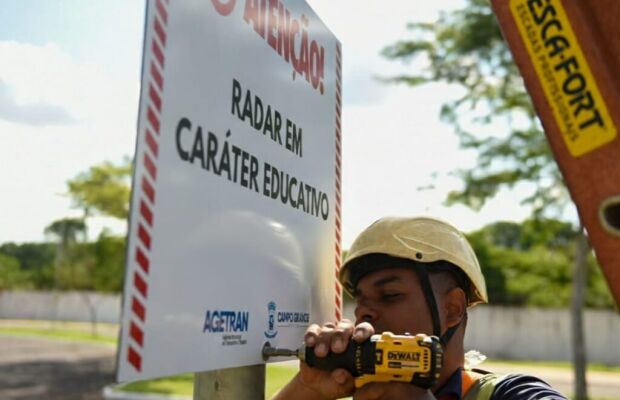 Radar na Avenida Salgado Filho inicia campanha educativa sobre velocidade