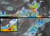 Imagens de satélite captadas às 00h e às 06h UTC do dia 1 de junho de 2009, revelando a alta concentração de nuvens perto do arquipélago de São Pedro e São Paul