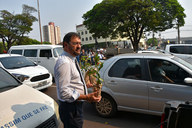 Sérgio Longen afirmou que a melhor maneira de manter as mudanças climáticas sob controle é plantar árvores e colocou como meta a doação de outras 5 mil mudas, até o fim do ano