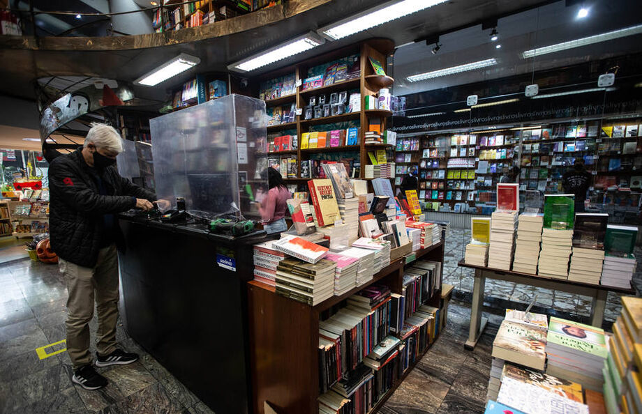 Livraria Martins Fontes, na Paulista. Lojas estão abertas na cidade desde junho