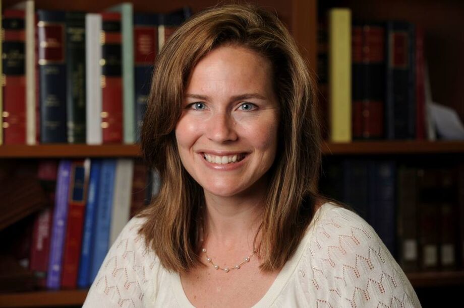 A juíza conservadora Amy Coney Barrett, nomeada para a Suprema Corte pelo presidente Donald Trump