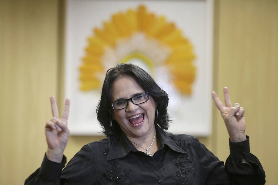 Damares Alves, a ministra da Mulher, da Família e dos Direitos Humanos