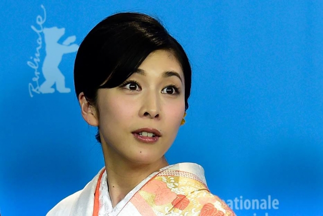 A atriz Yuko Takeuchi no 66º Festival de Cinema de Berlim, em 2016