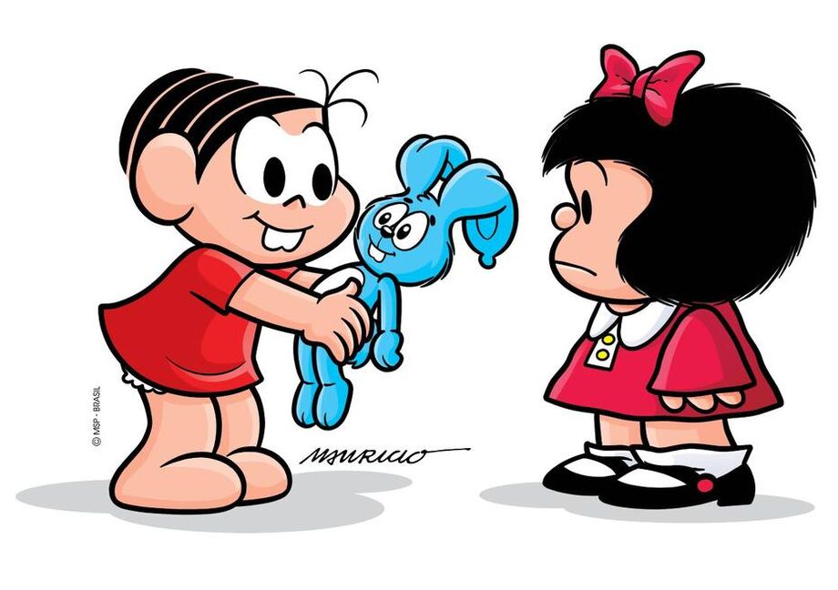 Mônica e Mafalda, encontro histórico