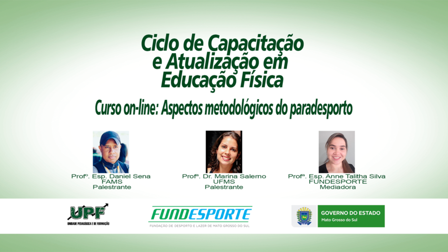 As videoaulas do Ciclo são direcionadas a acadêmicos e profissionais de Educação Física, atletas e gestores esportivos