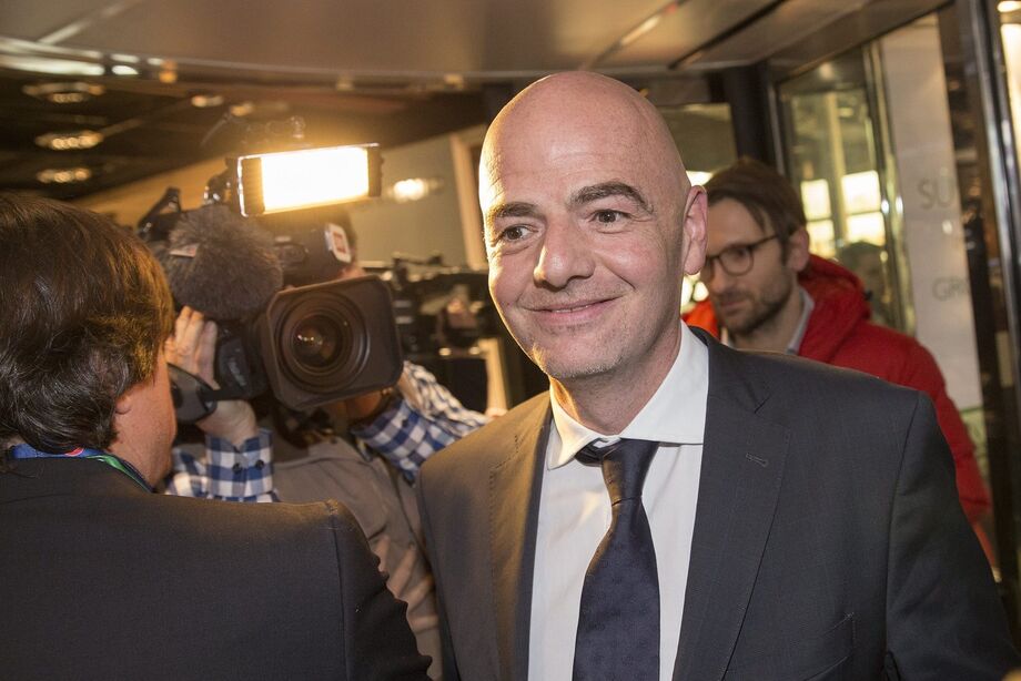 O presidente da FIFA, Gianni Infantino