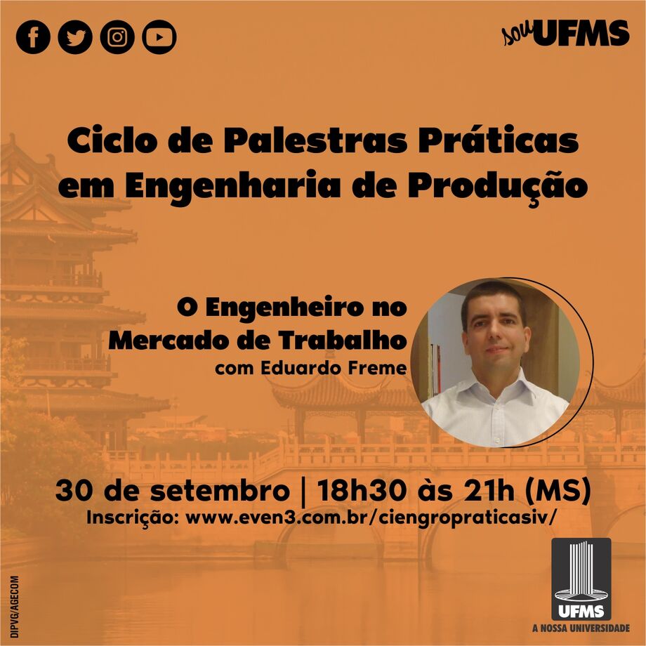 Evento será transmitido pela internet