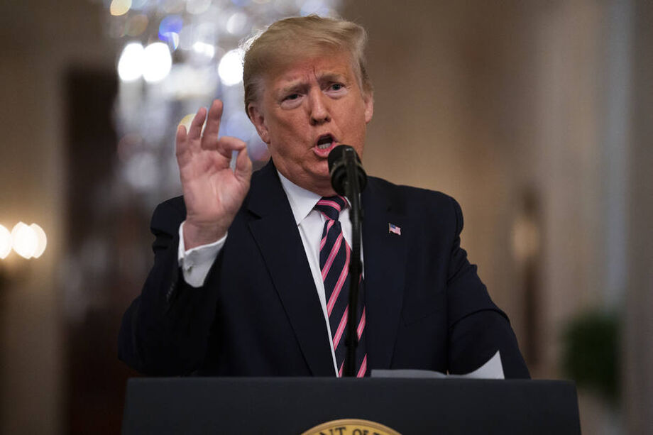 Trump ainda falou sobre a recuperação econômica dos EUA após o período mais crítico da crise da covid-19.