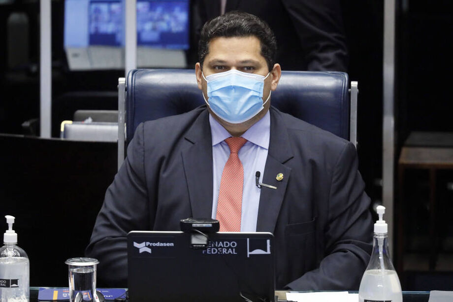 O presidente do Senado, Davi Alcolumbre