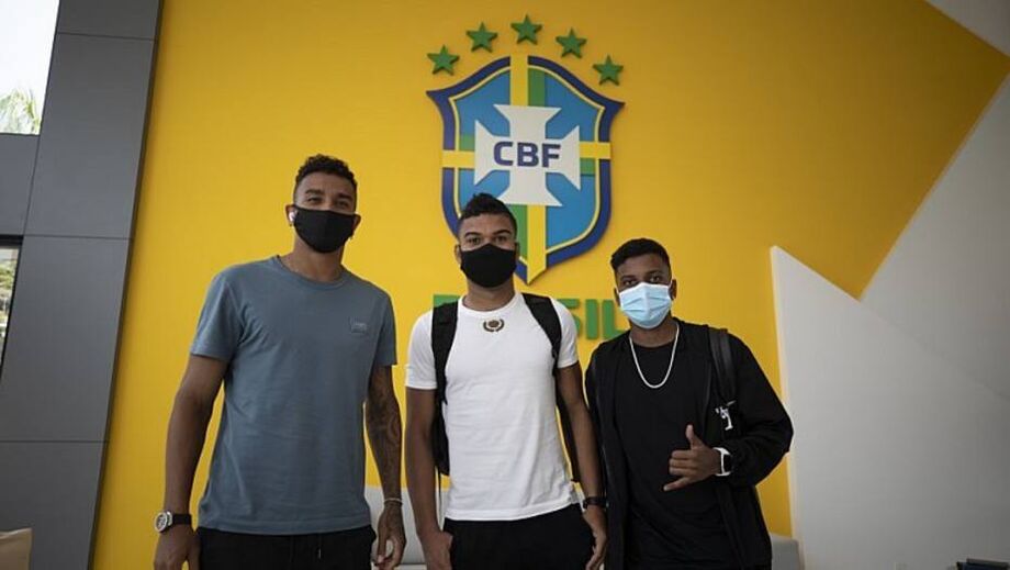 Danilo, Casemiro e Rodrygo foram os últimos a se apresentarem à seleção brasileira