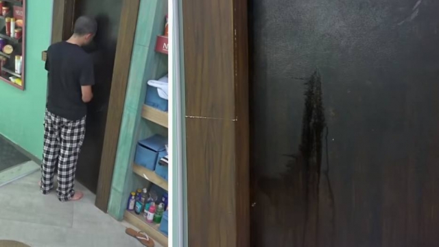 Lucas Selfie urina em porta na sede de 'A Fazenda 12'