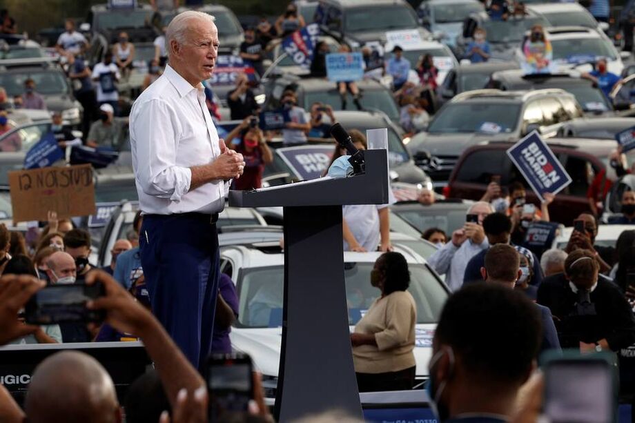 Joe Biden mostrou confiança ao visitar a Geórgia