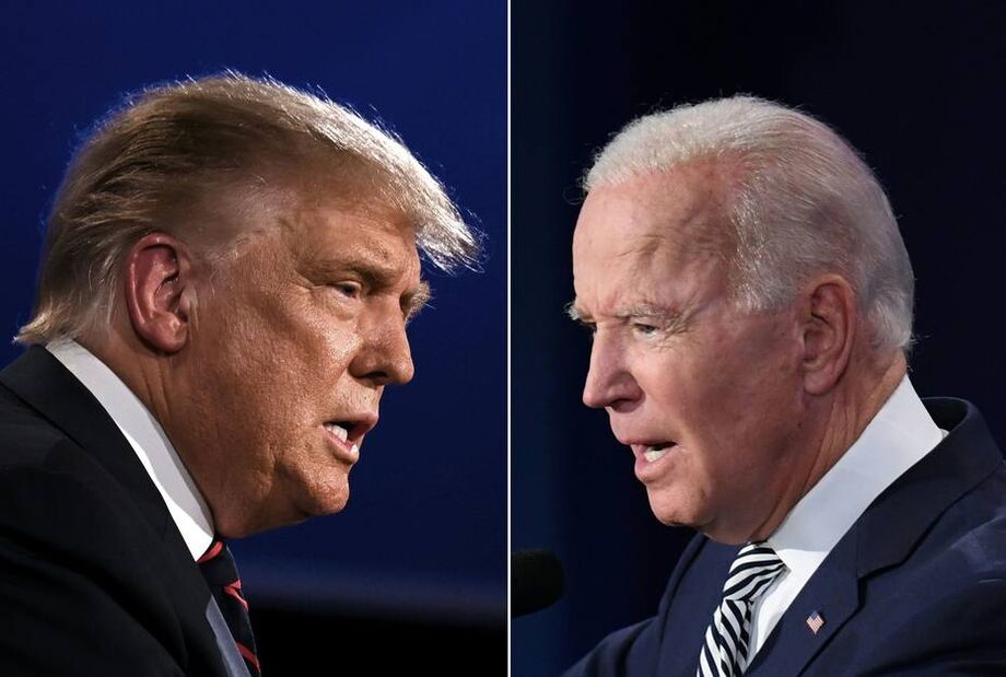 Donald Trump e Joe Biden, candidatos para as eleições americanas