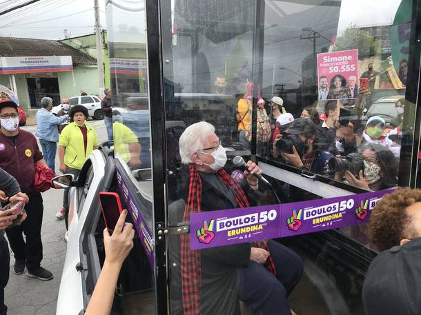 A candidata a vice-prefeita na chapa do PSOL em SP, Luiza Erundina