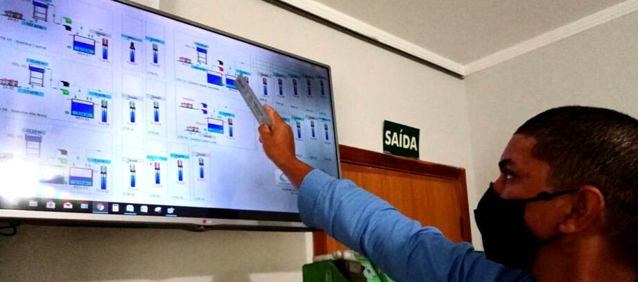 Com a telemetria o monitoramento da distribuição de água acontece 24 horas