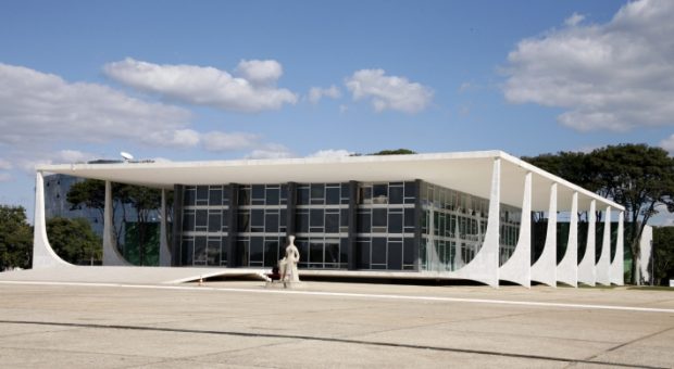 Fachada do Supremo Sede do Tribunal Federal em Brasília