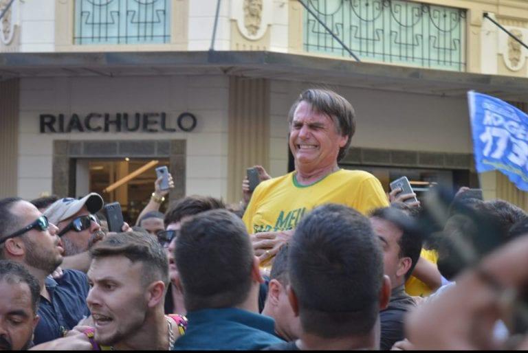 O presidente Bolsonaro ainda em campanha sofreu um atentado