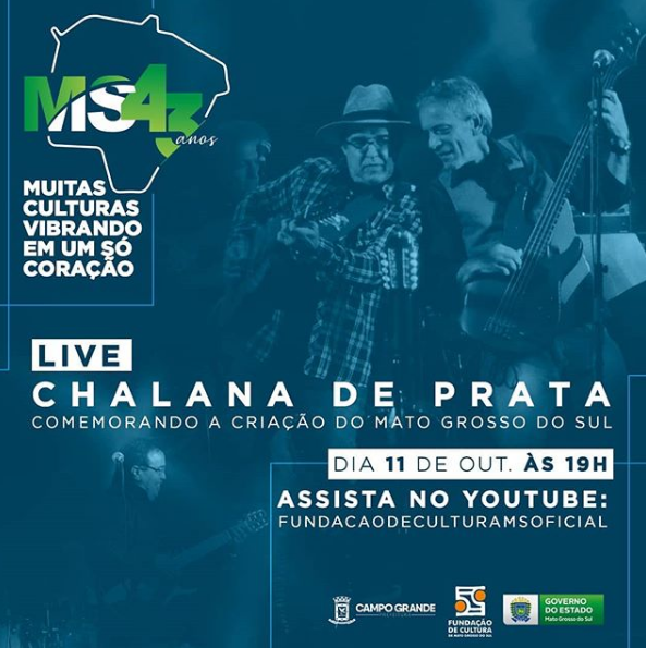 A live será transmitida no youtube da Fundação Cultura