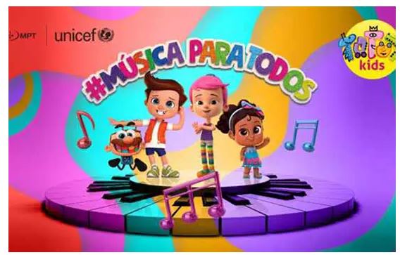 A ação #MúsicaParaTodos visa inclusão, educação e diversão para as crianças