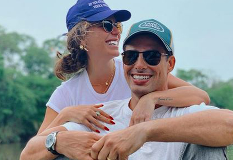 Mariana e Cauã passearam de barco