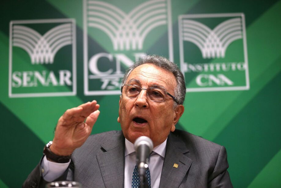 O presidente da Confederação da Agricultura e Pecuária do Brasil (CNA), João Martins