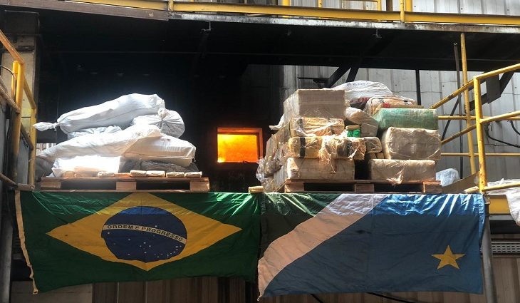 O conteúdo foi incinerado na Farinheira São Francisco, na Vila Industrial