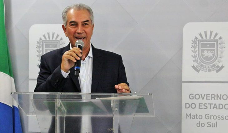 O governador Reinaldo Azambuja