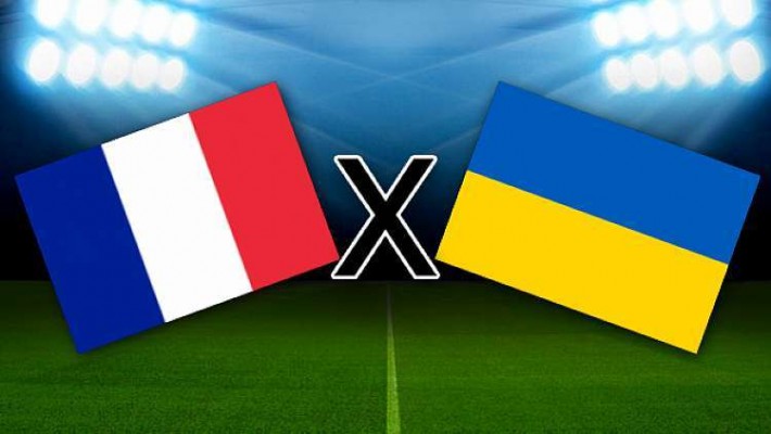 Em Paris, a atual campeã mundial, a França, não teve dó da Ucrânia