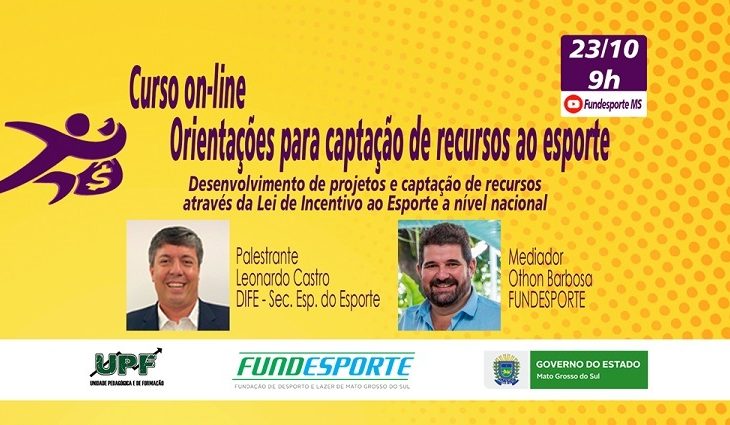 A videoaula terá transmissão ao vivo no canal oficial da Fundação no YouTube