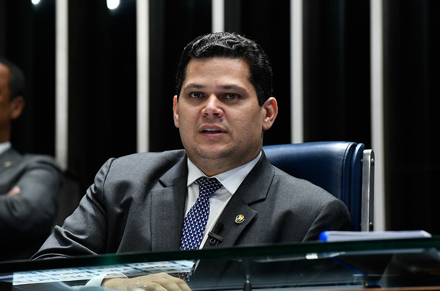O presidente do Senado, Davi Alcolumbre