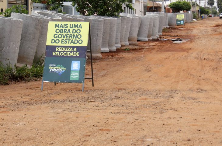 Governo inicia obras de drenagem e pavimentação no Aero Rancho
