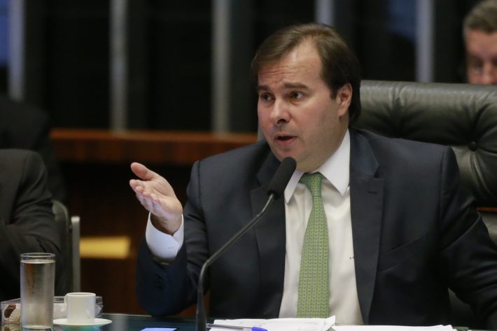 O presidente da Câmara, Rodrigo Maia (DEM-RJ)