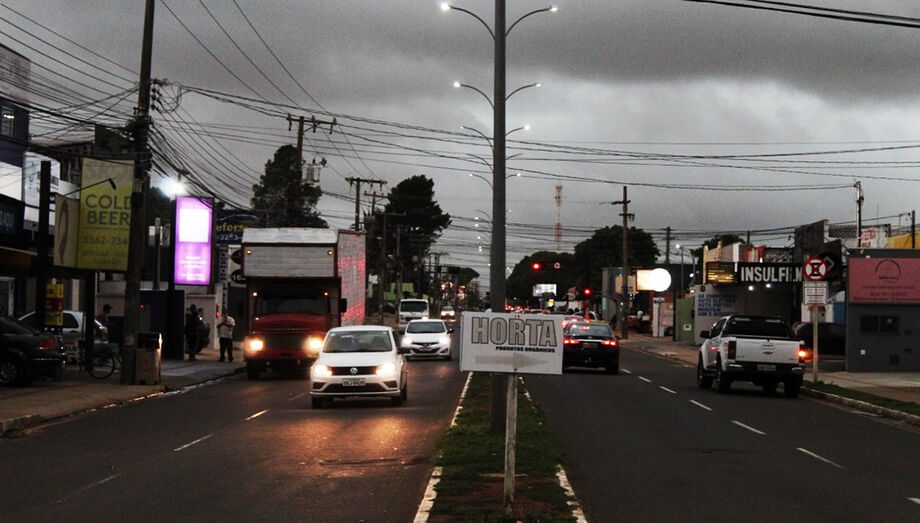A manhã em Campo Grande estava com cara de noite