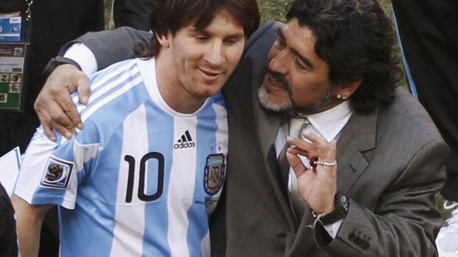 Messi lamentou a morte de Maradona
