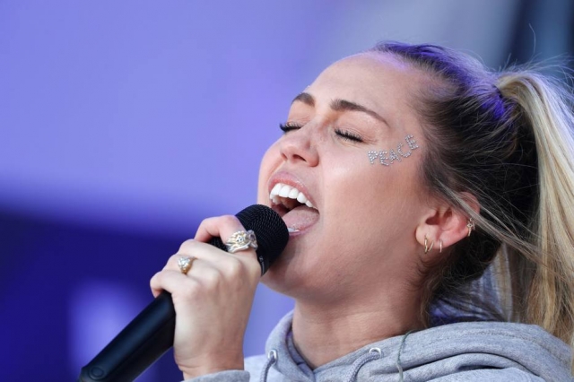 A cantora Miley Cyrus
