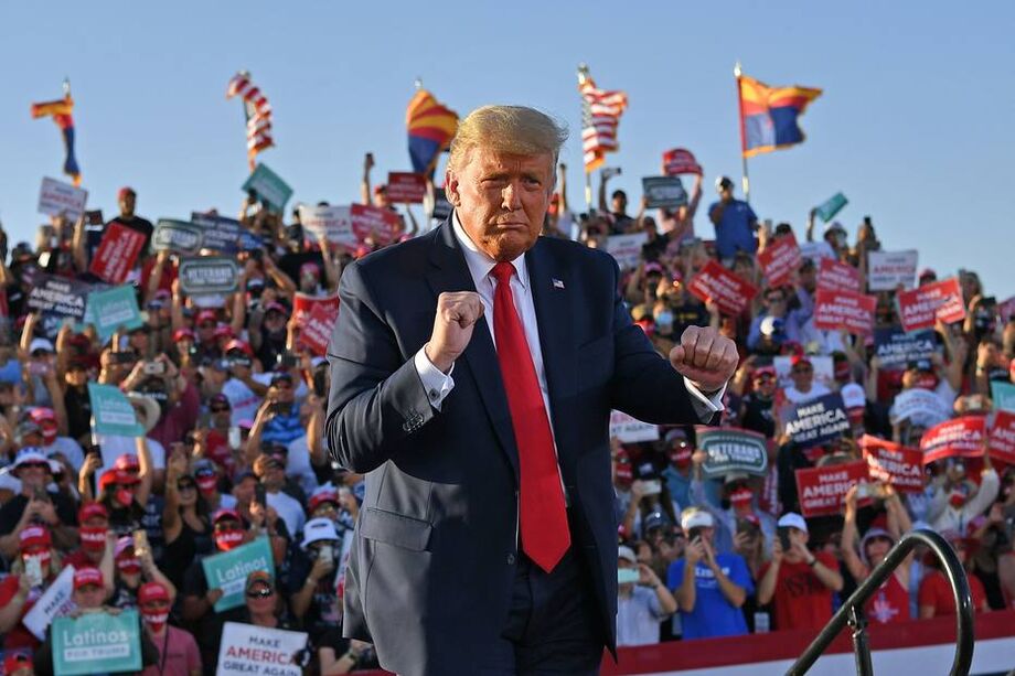 O presidente Donald Trump ganha a Pensilvânia, diz uma postagem no Twitter oficial da campanha