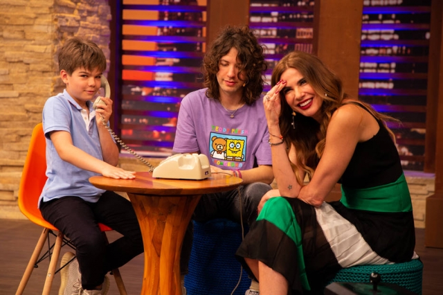 Luciana Gimenez e os filhos
