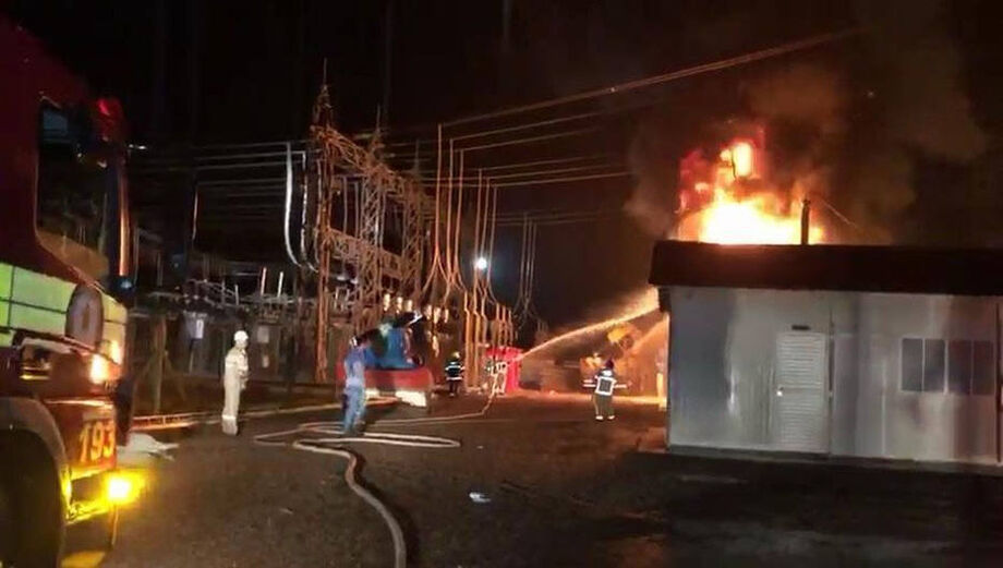 O apagão ocorreu após incêndio em uma subestação de energia na noite de terça
