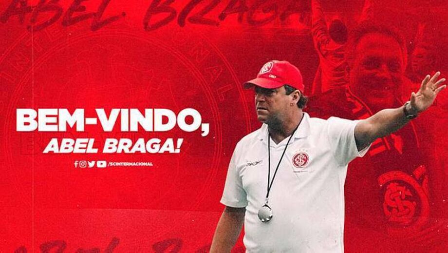 O técnico Abel Braga está de volta ao Internacional